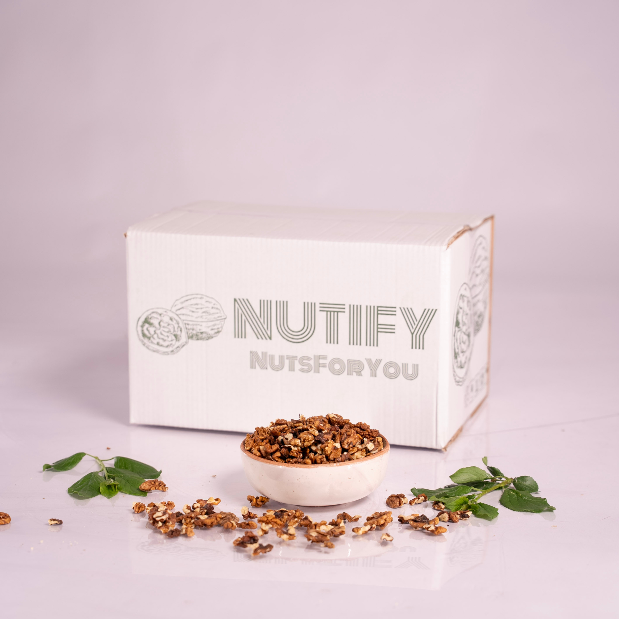 Miez de nucă jumătăți cafenii 10KG