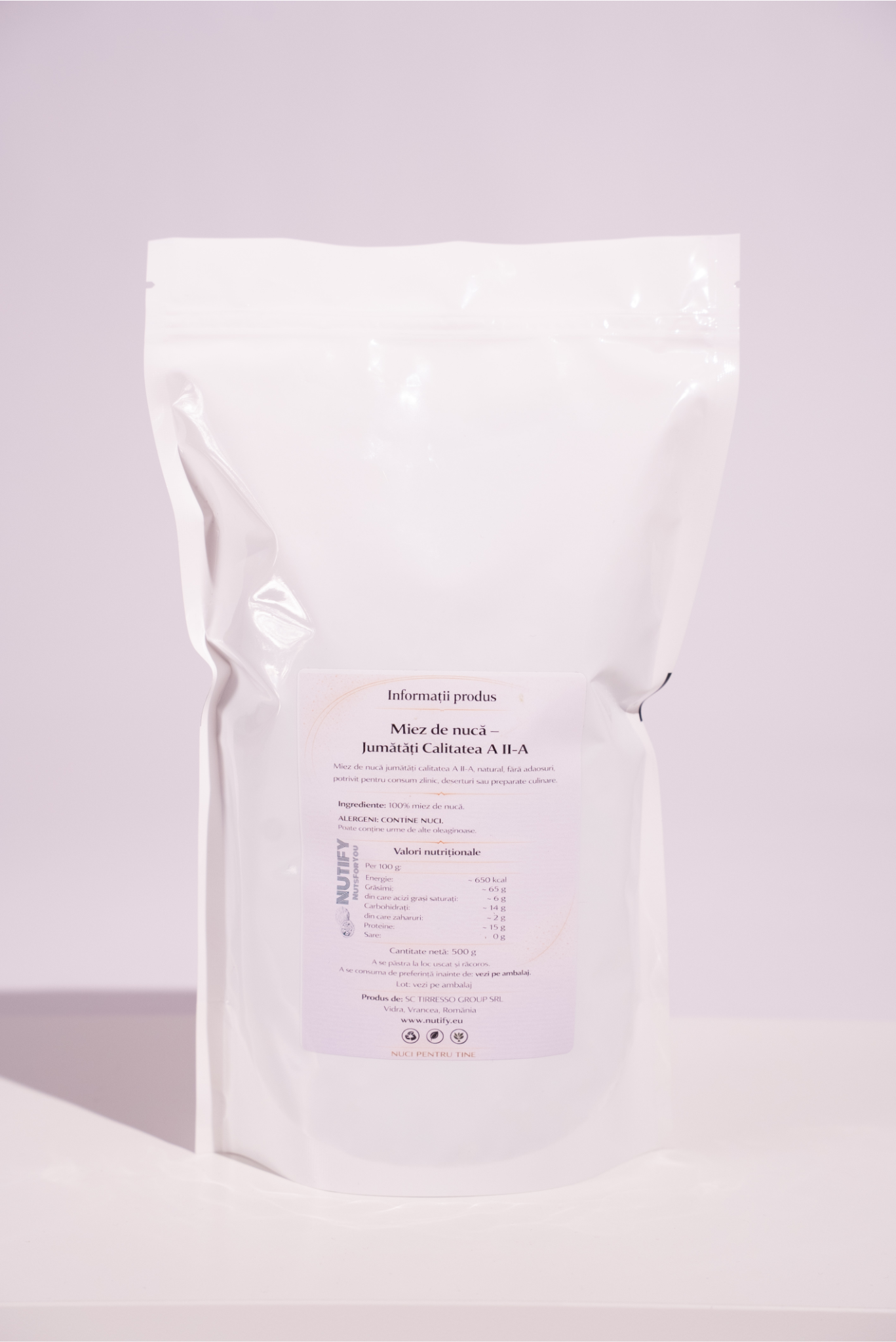Miez nucă jumătăți calitatea II 500G