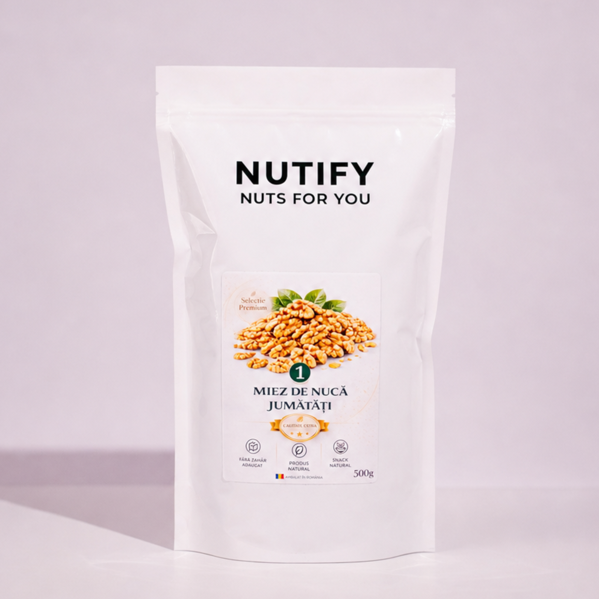 Miez de nucă jumătăți extra 500G
