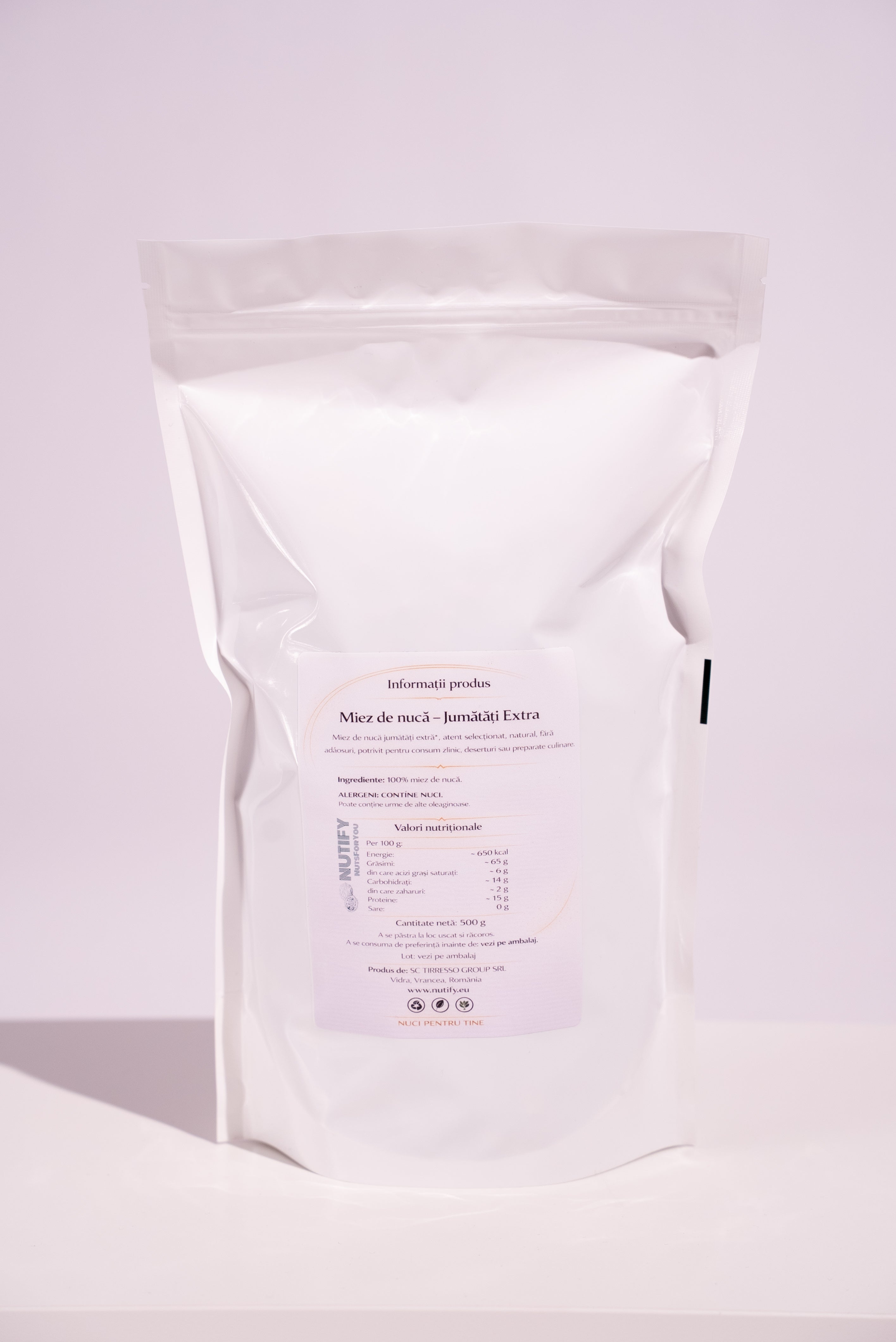 Miez de nucă jumătăți extra 500G