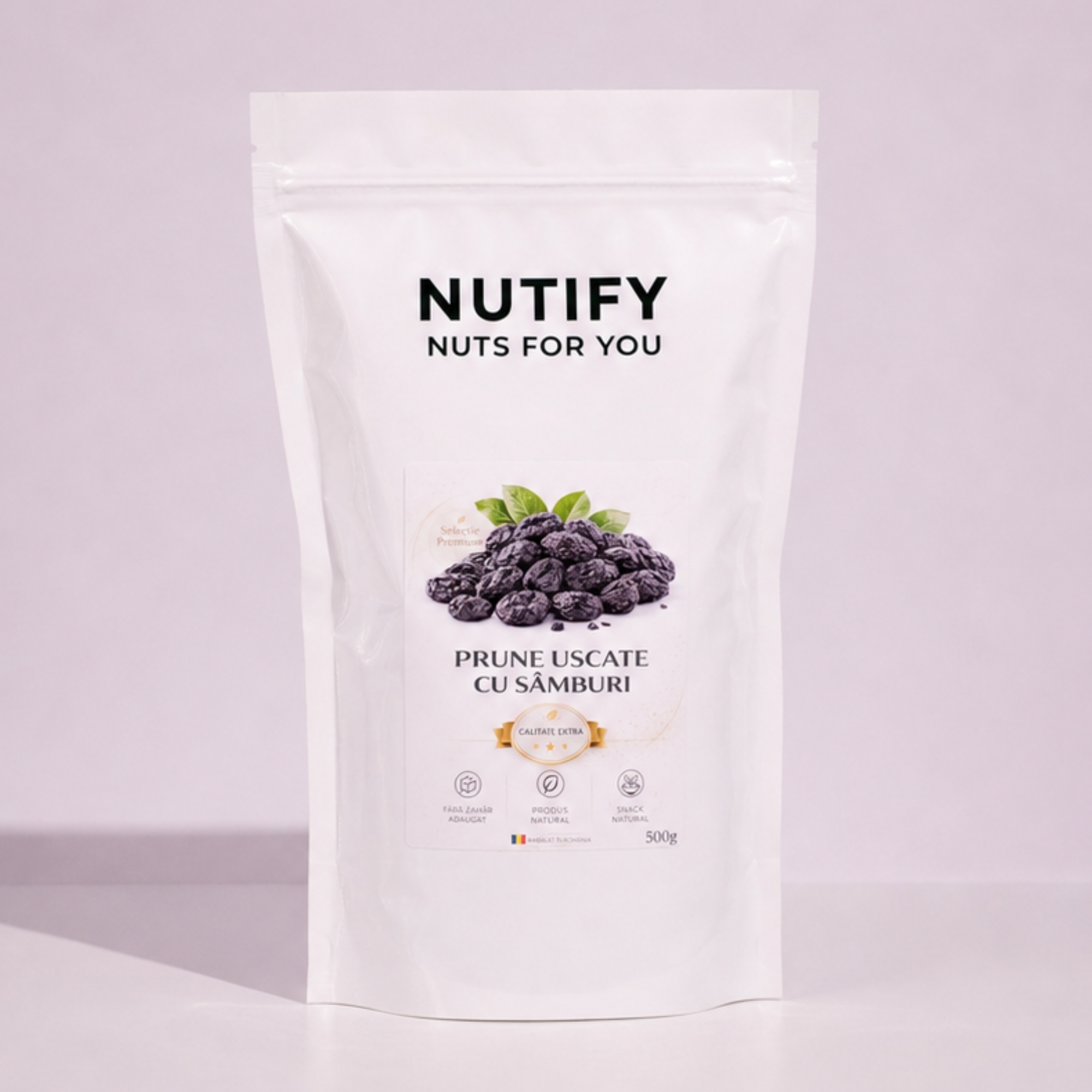 Prune uscate cu sâmburi 500G