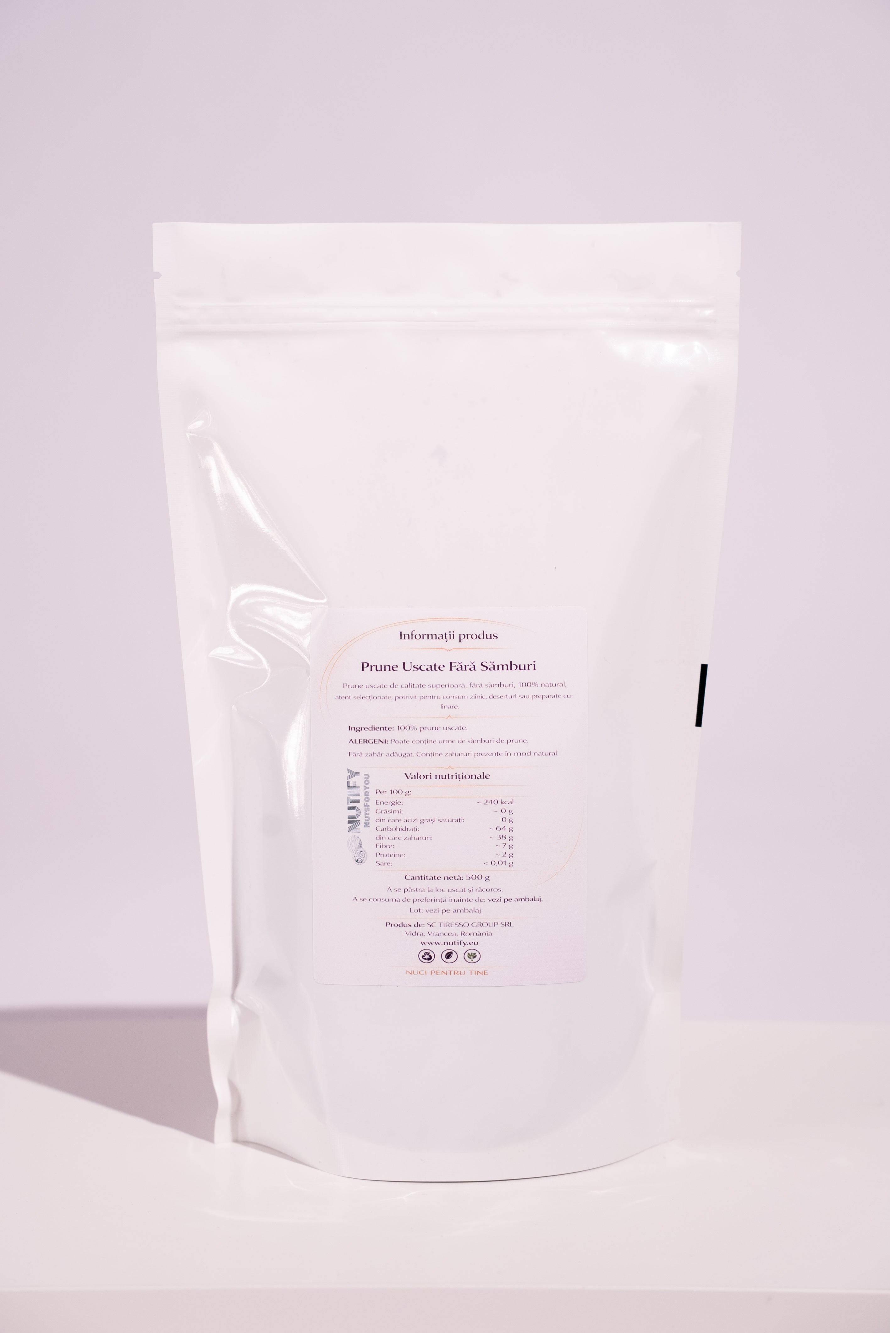 Prune uscate fără sâmburi 500G